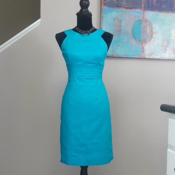 Madison Dresses & Skirts - Madison/ Blue/ Halter Neck/ Sheath Dress